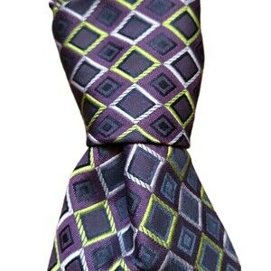 TOM JAMES Executive Collection Men's 100% Silk 60" x 4" Necktie Designer EUC